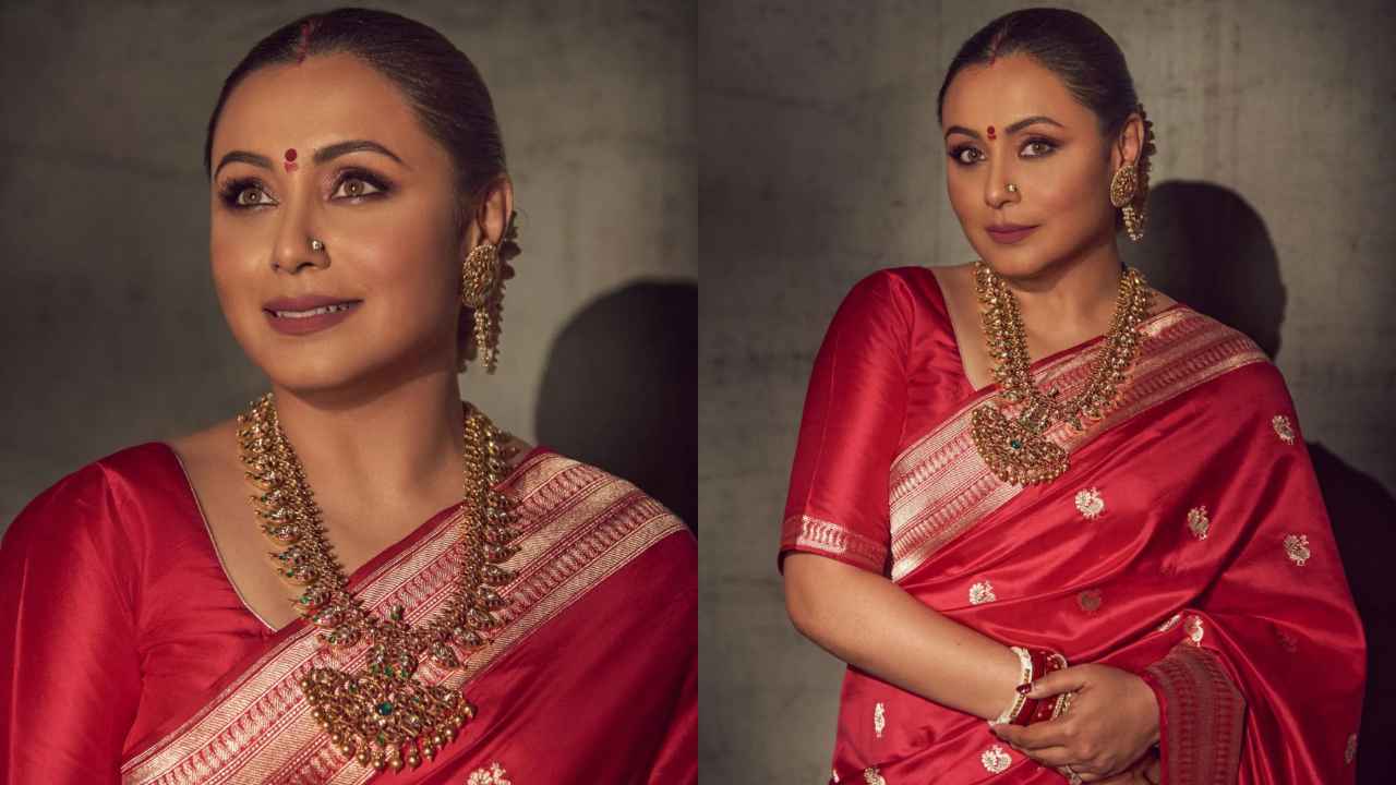 5 Rani Mukerji-approved earrings to take your statement-worthy saree looks to the next level  (PC: Yash Raj Films Talent Instagram)