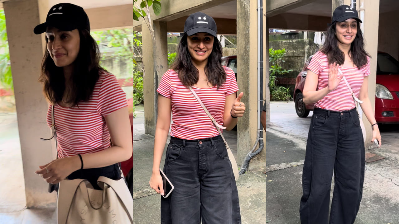 Shraddha Kapoor in basic tee and pants