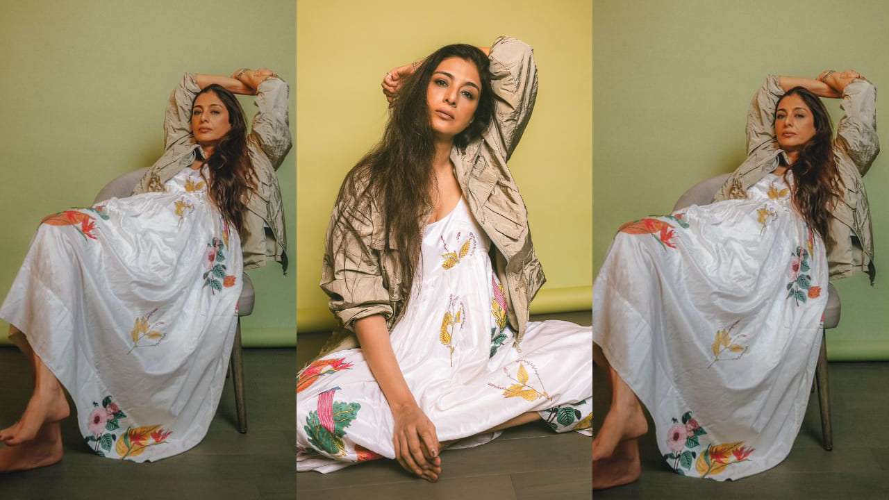 Tabu In White Printed Maxi Dress With Jacket Is Casual Style Done Right 