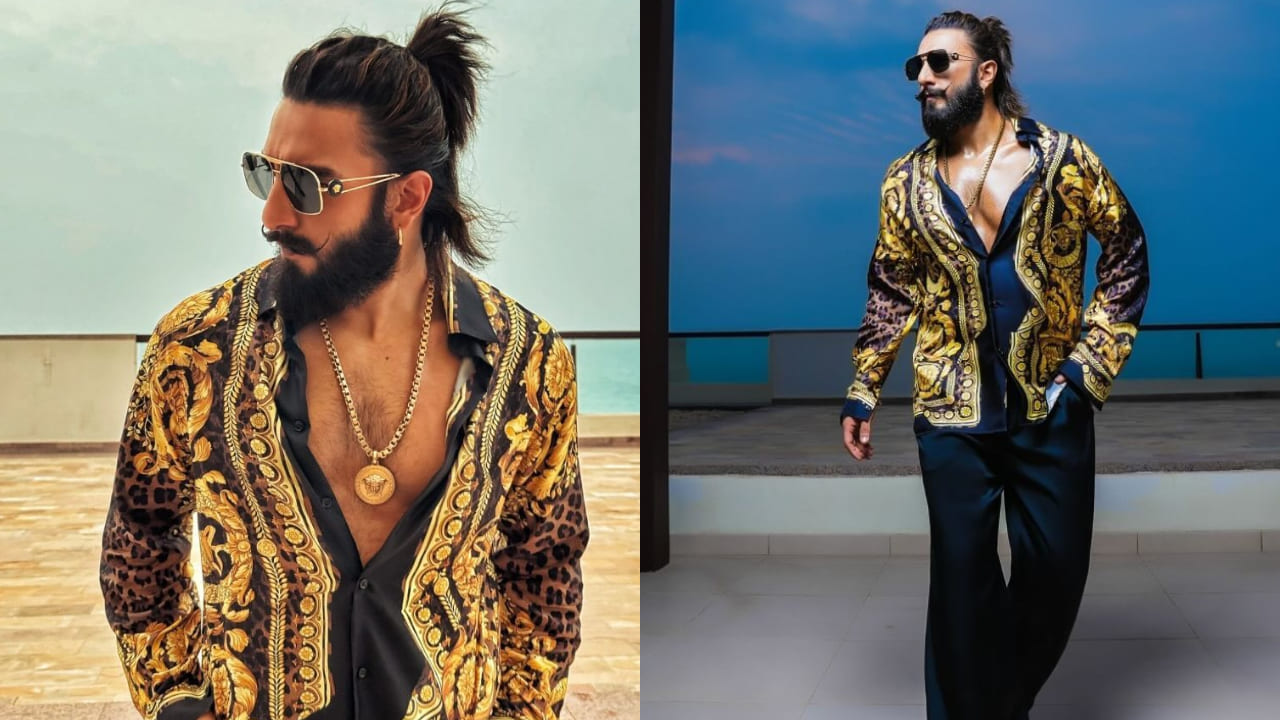 Ranveer Singh in Versace outfit 