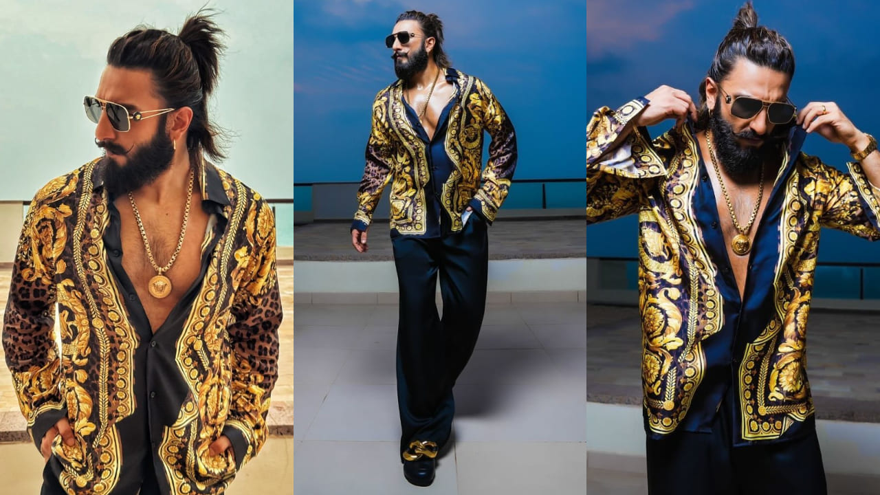 Ranveer Singh in Versace outfit 