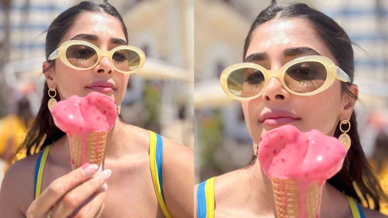 Pooja Hegde adds another page to vacation diaries in Saaksha and Kinni’s colorful mini-dress and it’s mamma mia  (PC: Pooja Hegde Instagram)