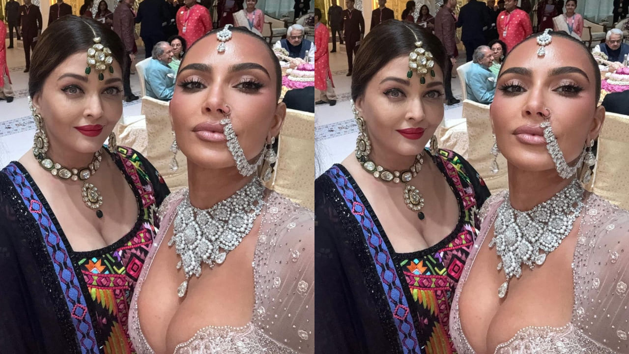 Aishwarya Rai turns inspiration for Kim Kardashian at Anant- Radhika wedding