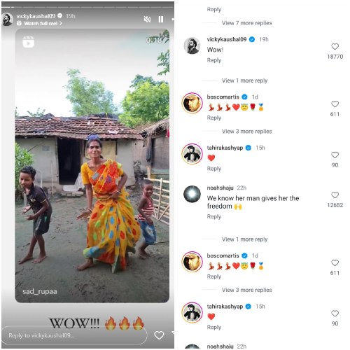 Bad Newz: Vicky Kaushal goes ‘wow’ as fan recreates viral Tauba Tauba hook step in saree