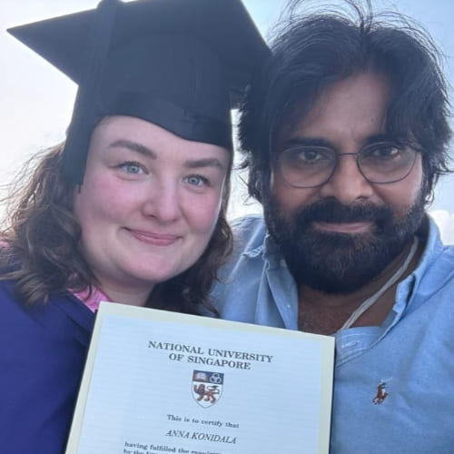 VIDEO: Pawan Kalyan looks dashing in his all-black outfit as he returns from Singapore after attending wife Anna's graduation ceremony