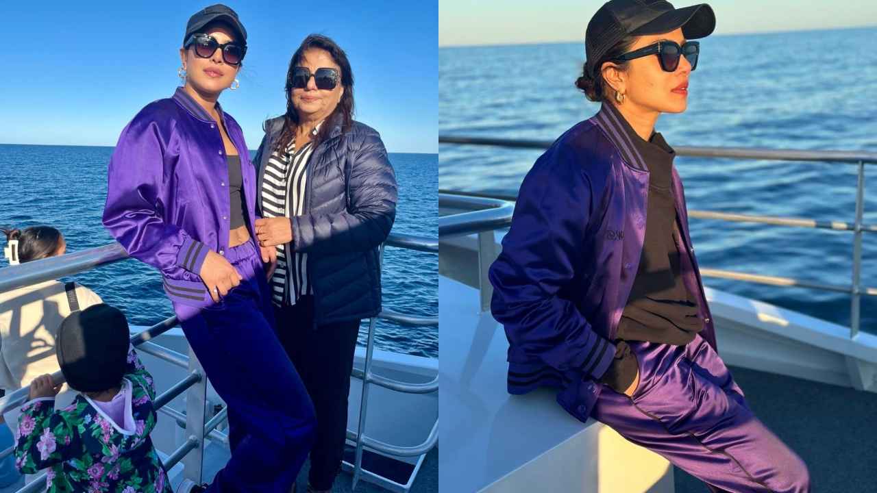 Priyanka Chopra proves she can ace Gen-Z fashion with ease in satin tracksuit and sneakers (PC: Priyanka Chopra Instagram)