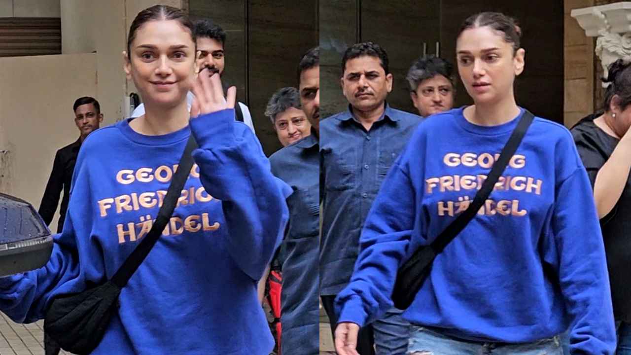 Aditi Rao Hydari redefines casual coolness in distressed shorts with sweatshirt worth Rs 25,848 (PC: APH Images)