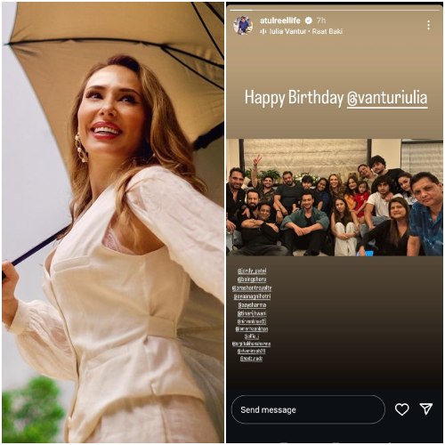  Iulia Vantur and Atul Agnihotri Instagram