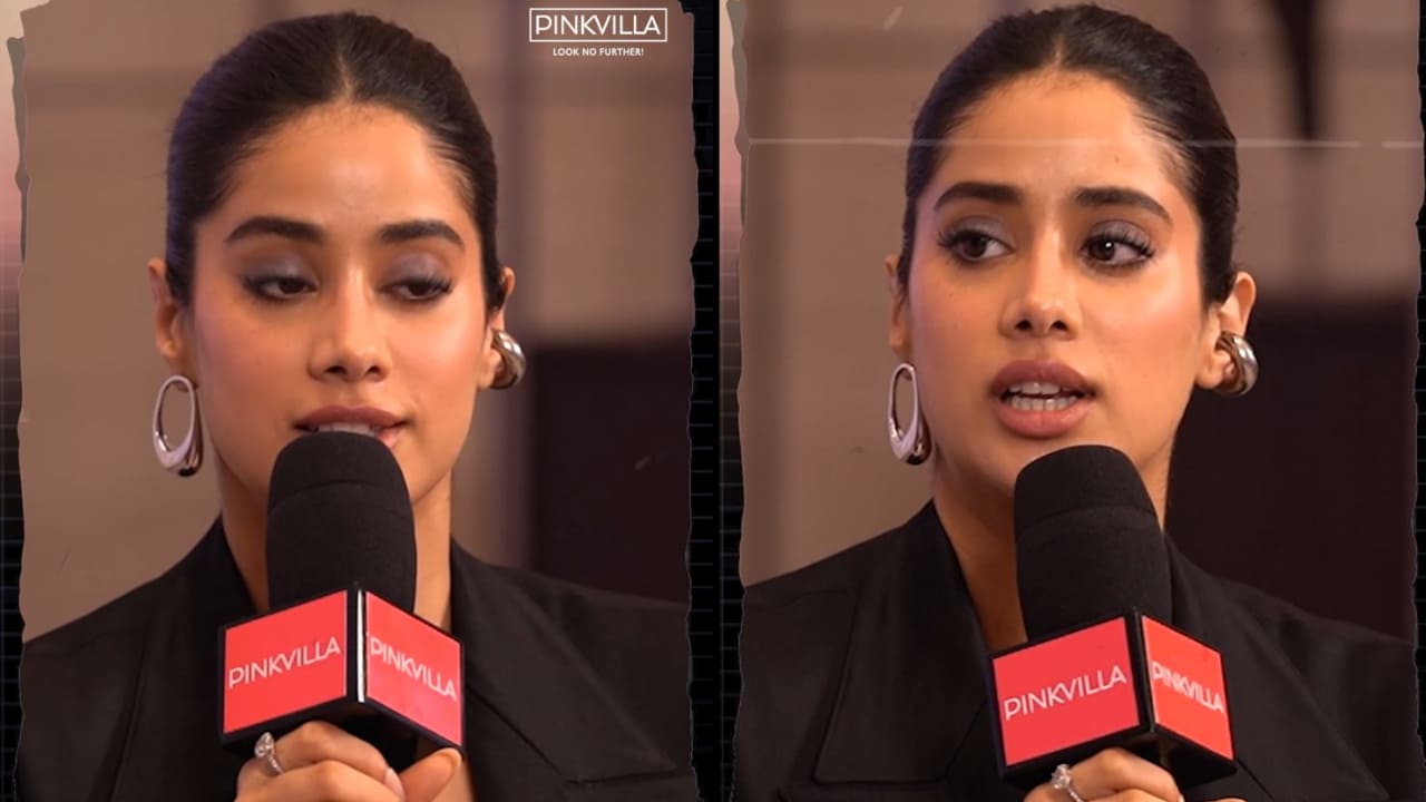 Janhvi Kapoor in mix and match earrings 