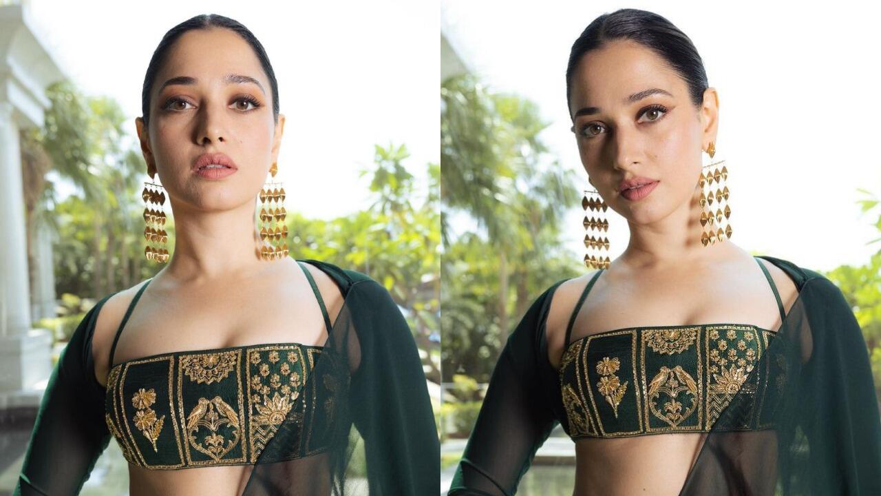 Tamannaah Bhatia slays in a four-tier earring (PC: Tamannaah Bhatia Instagram) 