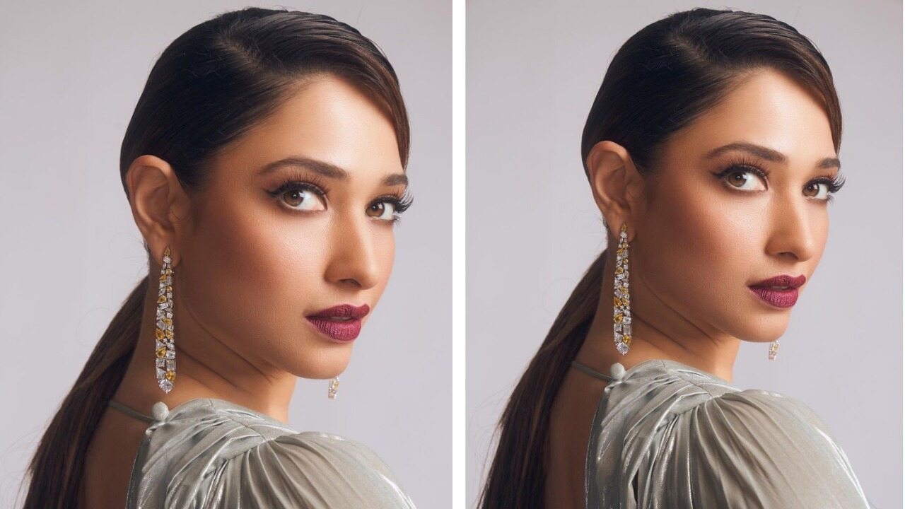 Tamannaah Bhatia sparkles in long earrings (PC: Tamannaah Bhatia Instagram) 