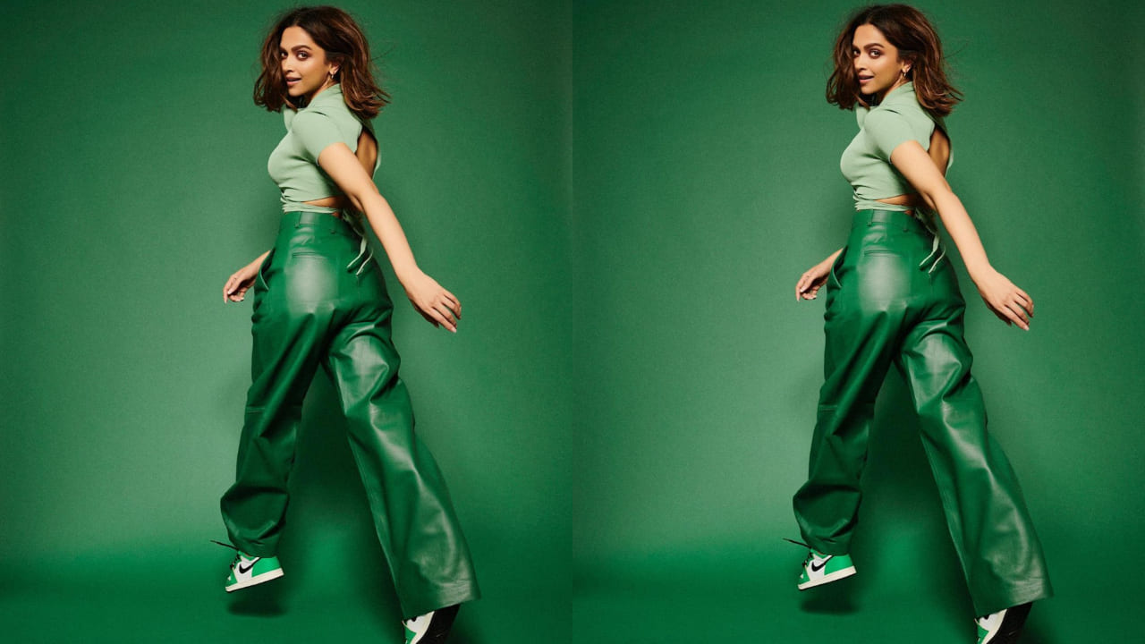 Deepika Padukone in green pants