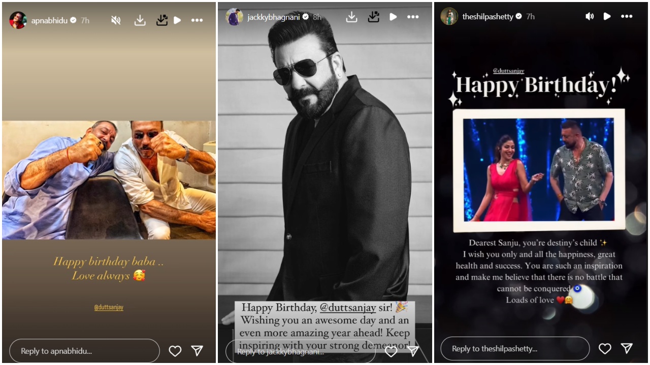 Sanjay Dutt Birthday: Kajol, Suniel Shetty, Shilpa Shetty, and more wish ‘destiny’s child’; Saira Banu recalls cute anecdote