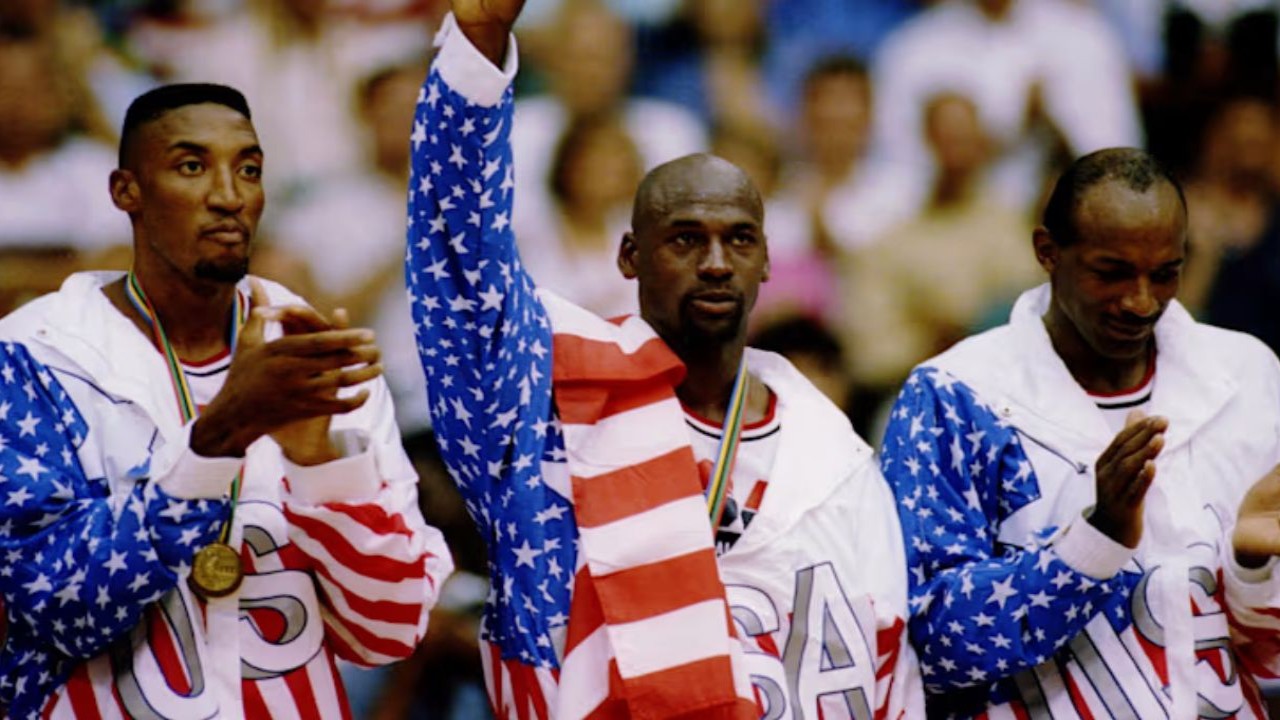 Michael Jordan with Team USA