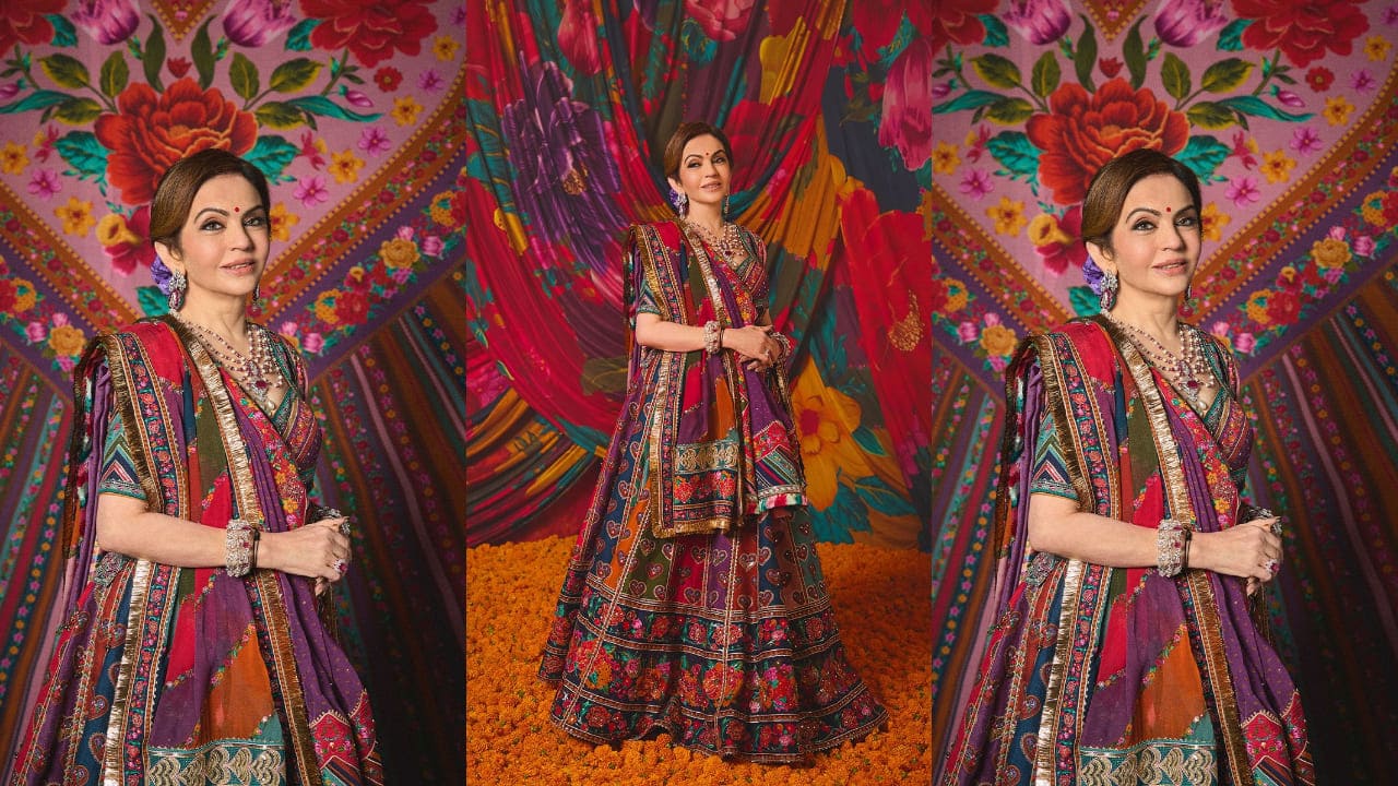 Nita Ambani in multicolored lehenga