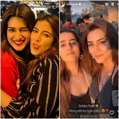 Kriti Sanon vibes with sister Nupur during their Greece vacation and it screams sibling goals; WATCH