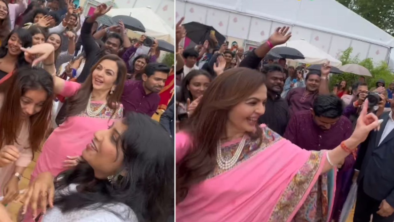 Nita Ambani performs Bhangra with visitors at Paris Olympics’ opening ceremony; WATCH (Instagram/@safarnamist)