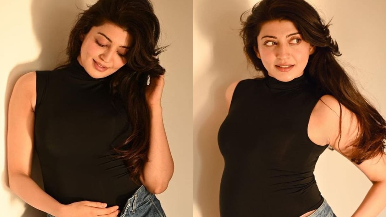 Pranita Subhash expecting second child with husband Nitin Raju; flaunts baby bump in announcement photos