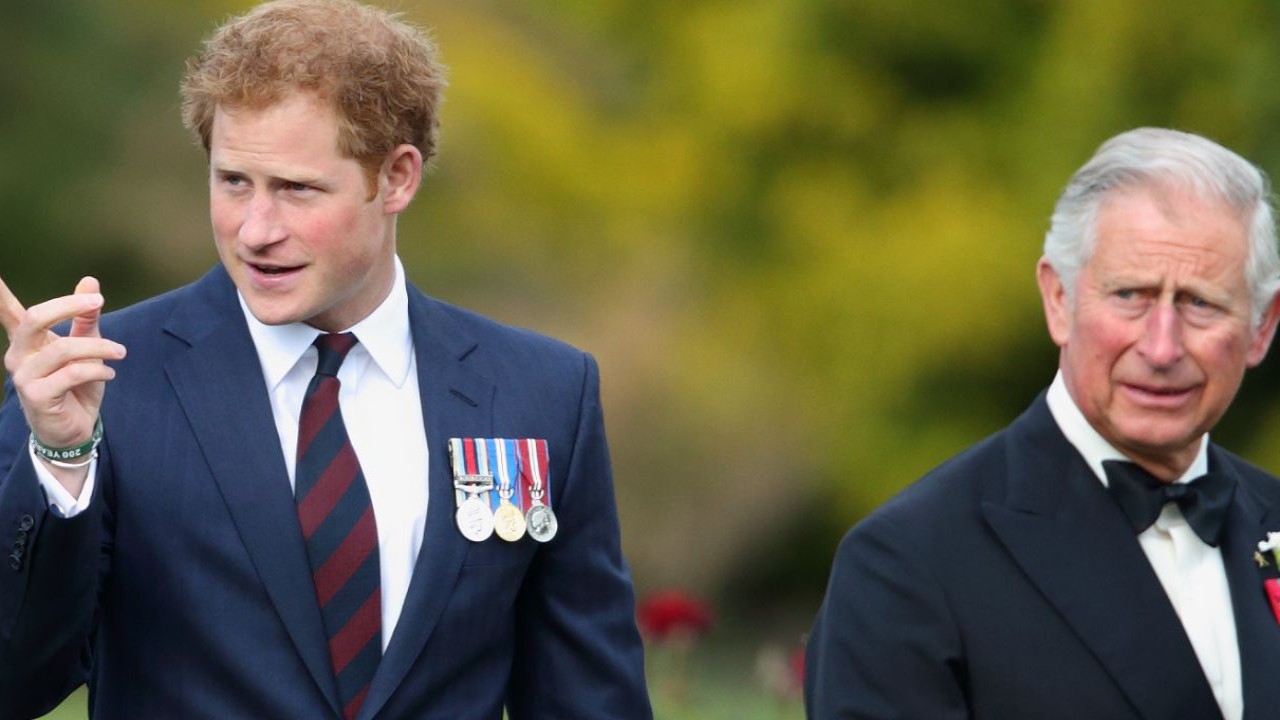 Prince Harry and King Charles (Images via Getty Images)