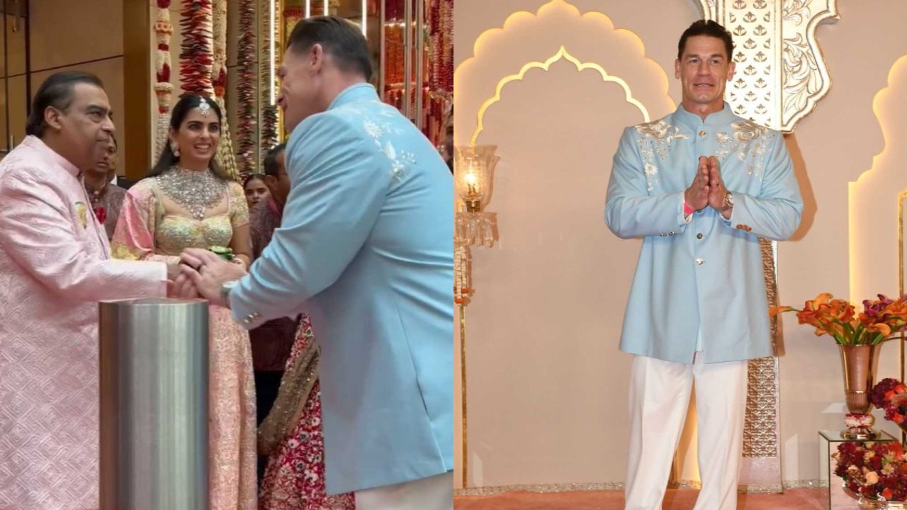 Anant Ambani-Radhika Merchant Wedding: John Cena gets warm welcome from Mukesh Ambani and daughter Isha; 'Thank you so much for coming'