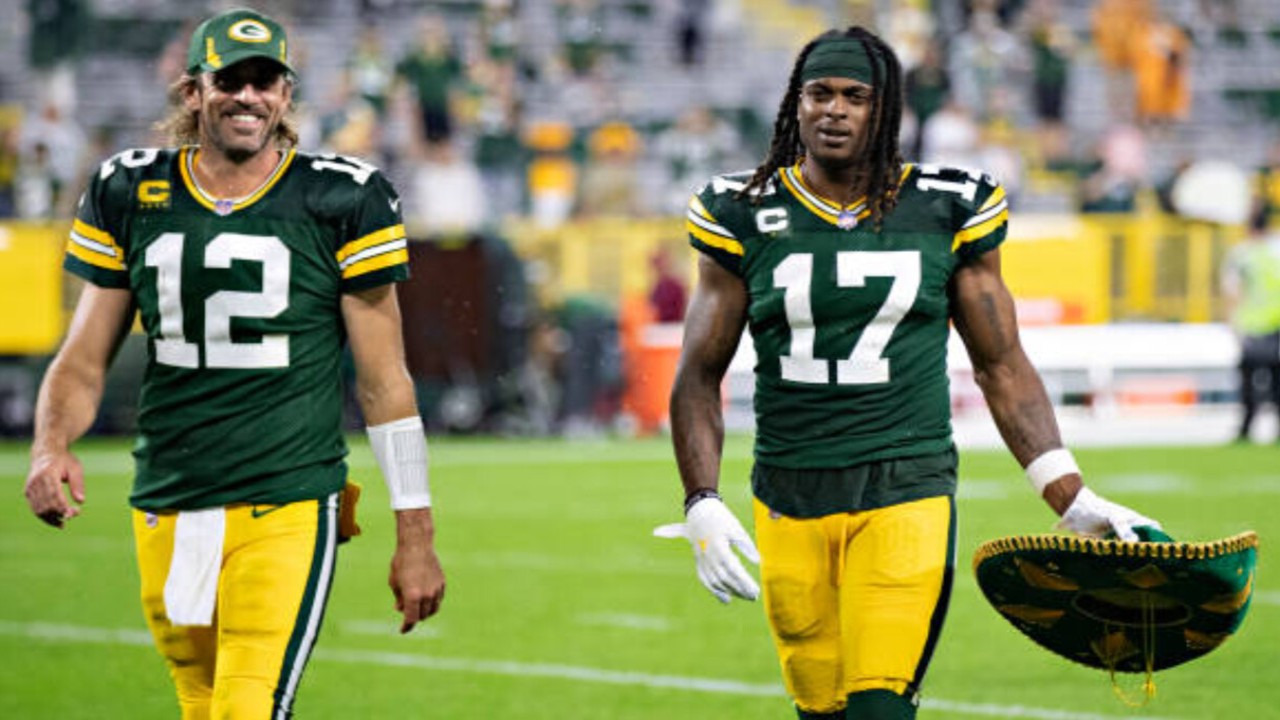 NFL star Davante Adams reinforces his individual prowess, while addressing rumors of a potential reunion with Aaron Rodgers.