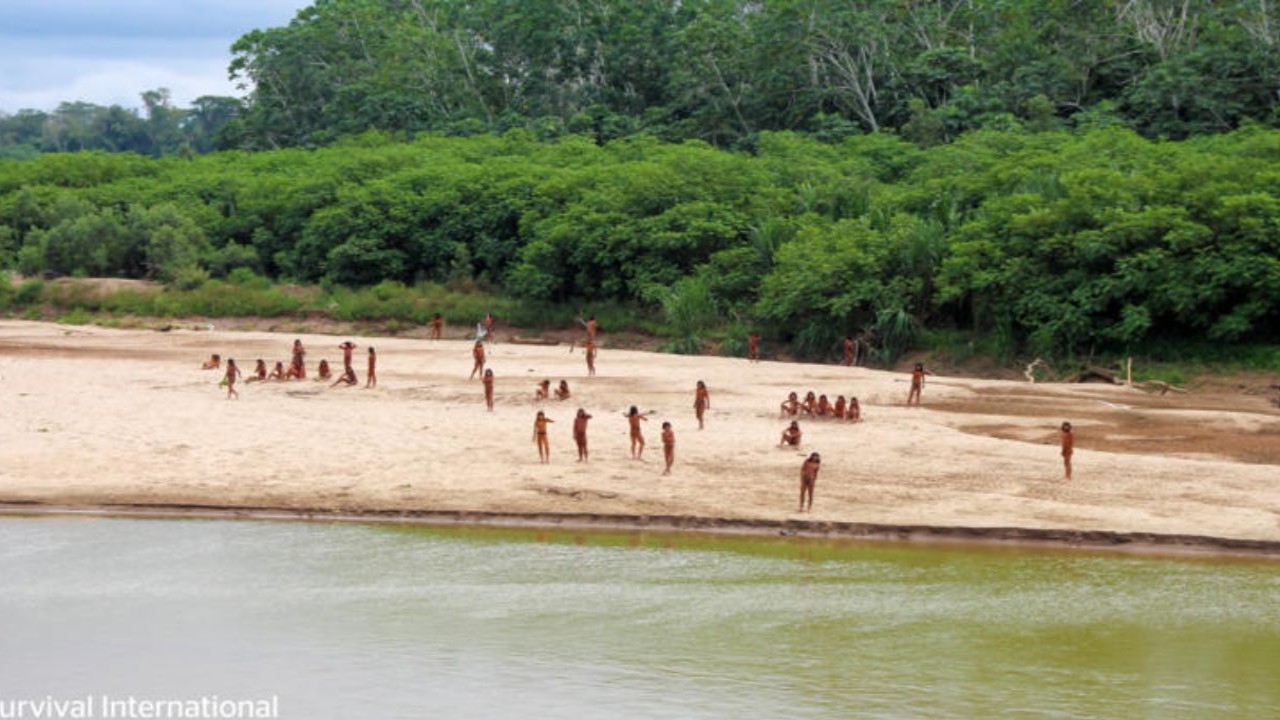 Rare footage captures world's largest isolated tribe in Peruvian Amazon making an unexpected appearance; Watch