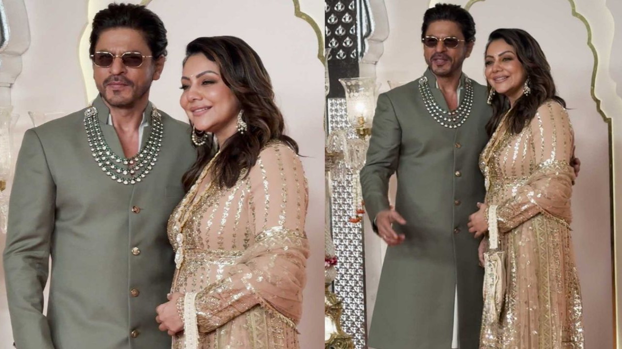 SRK and Gauri Khan looked royal in custom Manish Malhotra ensembles