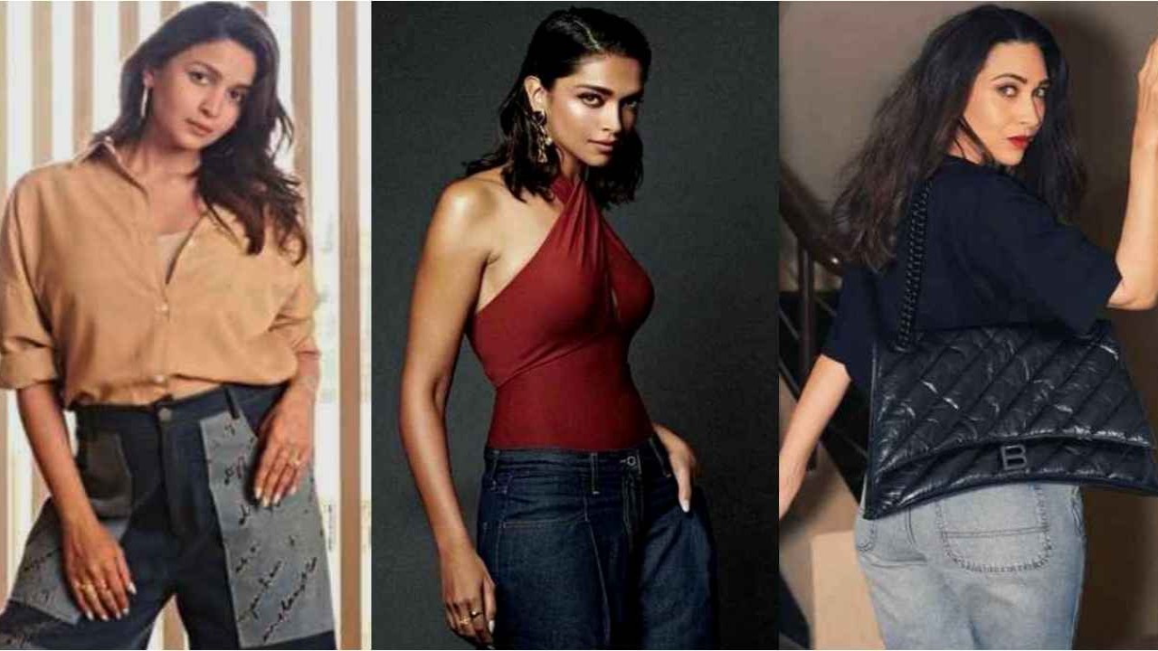 Alia Bhatt, Deepika Padukone, Karisma Kapoor, Disha Patani, Triptii dimri, Jeans And Tops Combination, Bollywood, style, fashion