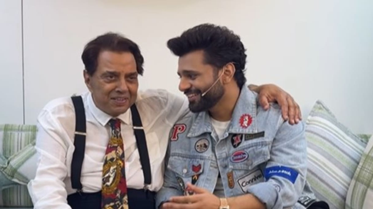 WATCH: Dharmendra joins Rahul Vaidya in heartwarming sing-along video from Laughter Chefs set