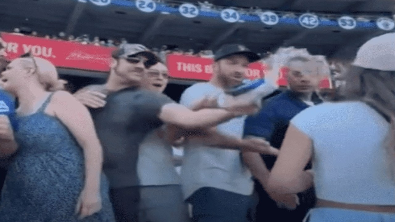 Watch: MLB Fan Sparks Massive Brawl at Dodgers vs Red Sox Game After Throwing Beer at Woman