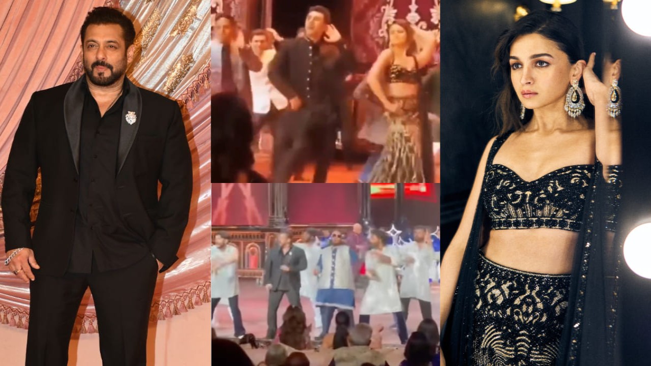 Anant Ambani-Radhika Merchant Sangeet: Salman Khan makes grand entry with groom-to-be; RK-Alia, Janhvi-Shikhar steal hearts with their dance; WATCH