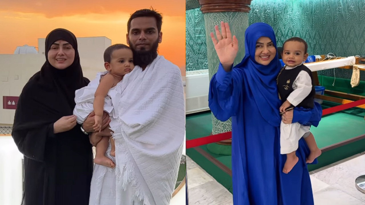 Bigg Boss 6 fame Sana Khan reveals one-year-old son’s face in adorable Hajj pilgrimage VIDEO; Bharti Singh reacts