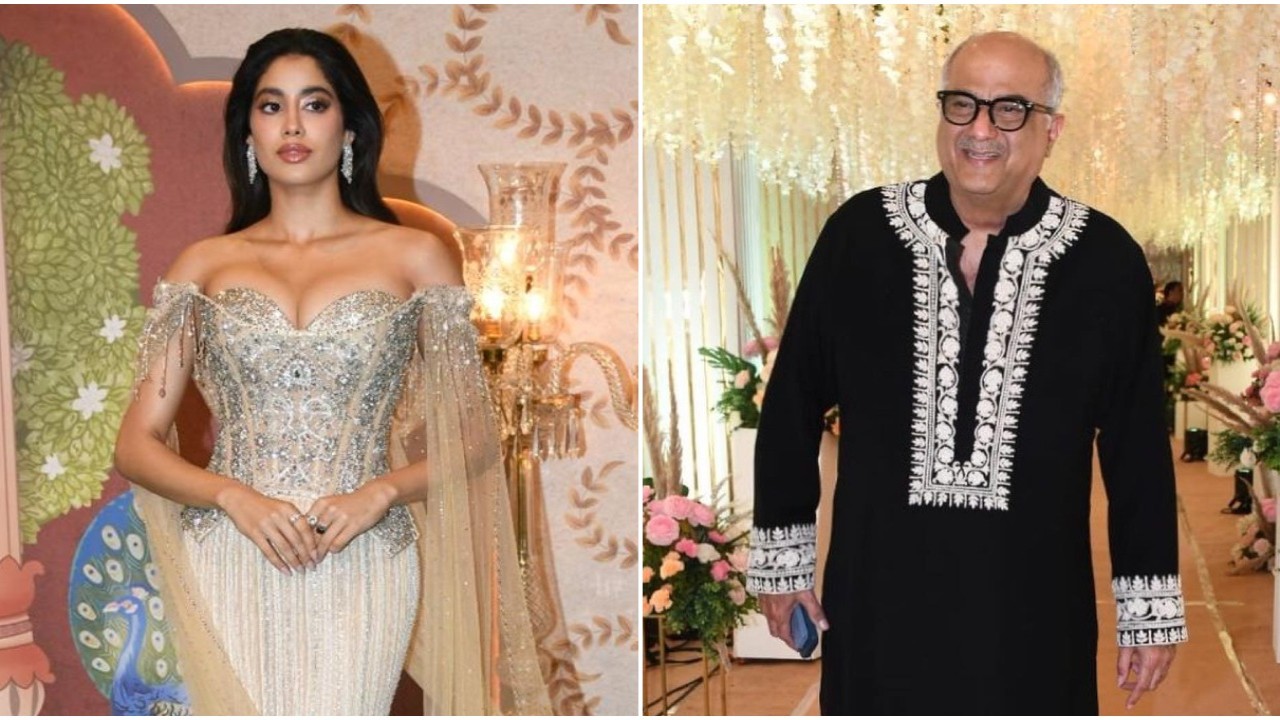 Janhvi Kapoor’s ‘ek din heera’ look from Anant-Radhika’s Aashirwad gets all things relatable reaction from dad Boney, beau Shikhar