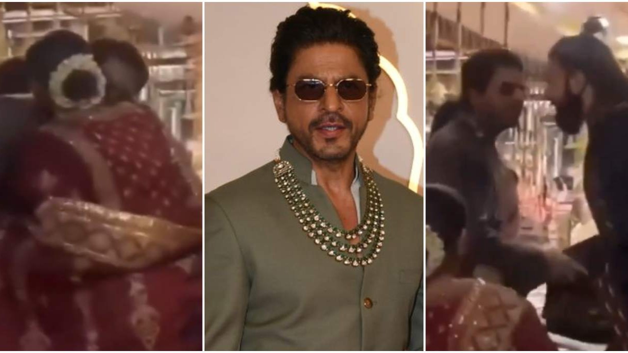 Shah Rukh Khan meets Deepika Padukone and Ranveer Singh