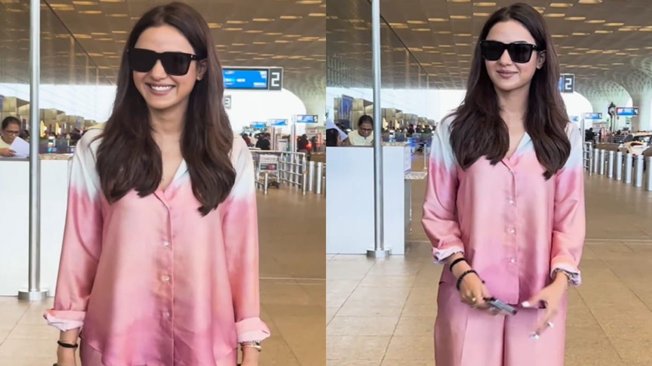 WATCH: Jasmine Bhasin clicked at Mumbai airport following cornea injury; takes off glasses to show condition of her eyes