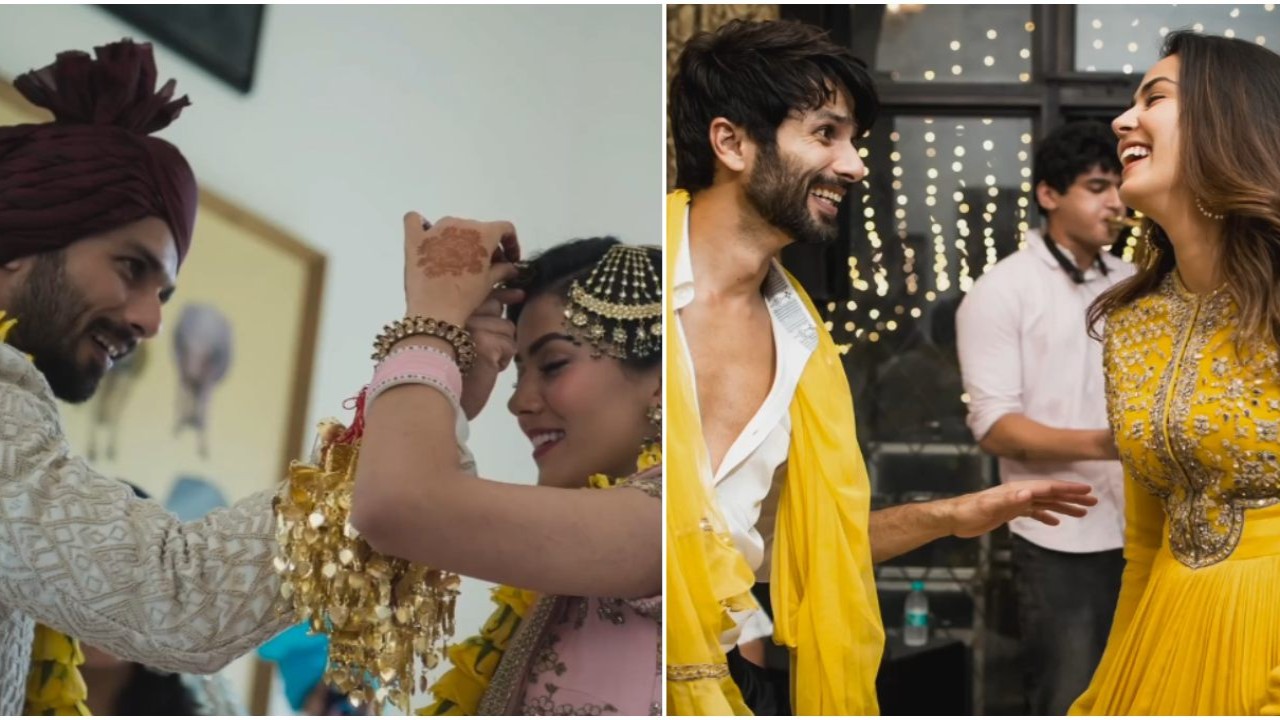 WATCH: Mira's anniversary wish for Shahid ft unseen wedding memories and Misha, Zain