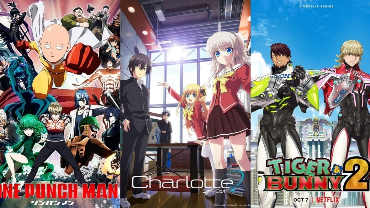 One Punch Man, Charlotte, Tiger & Bunny