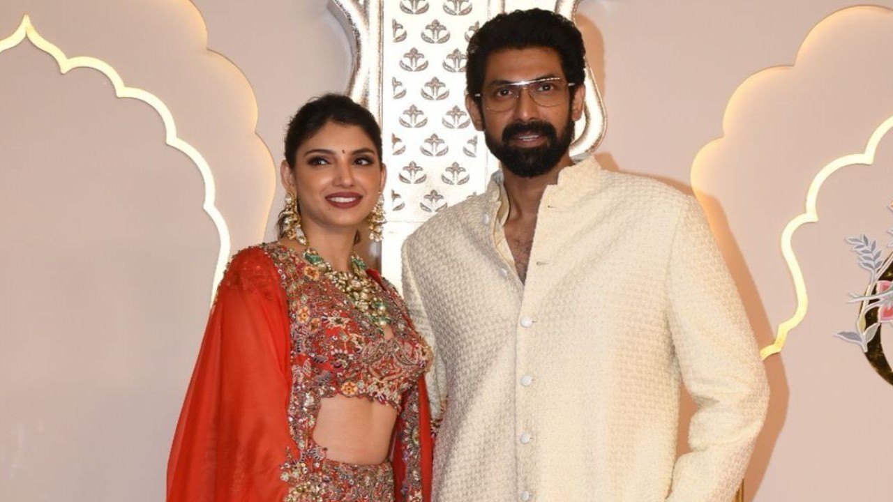 Anant Ambani and Radhika Merchant wedding: Rana Daggubati and wife Miheeka serve major couple goals as they arrive in royal ethnic outfits