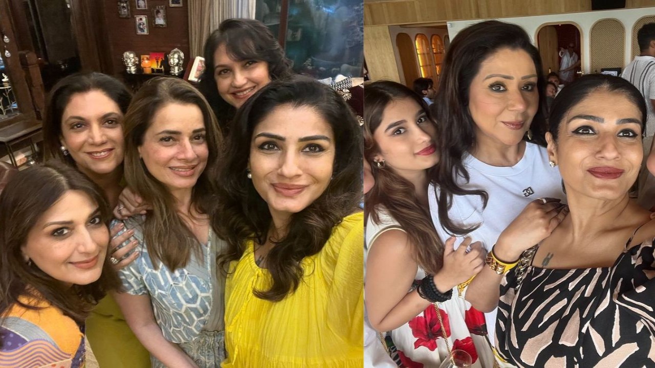 Raveena Tandon drops PICS with her ‘friends and family’ from Europe vacations ft. Rasha Thadani, Sonali Bendre, Neelam Kothari