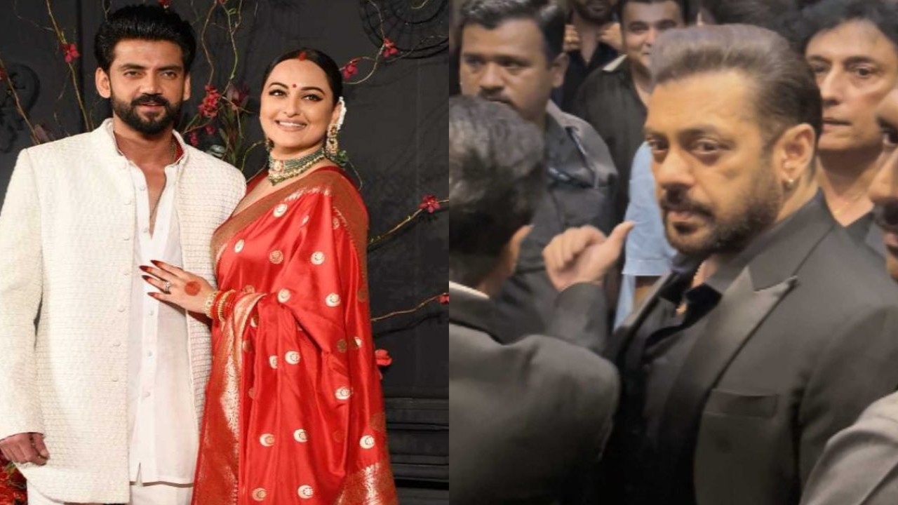UNSEEN Video: Salman hugs new bride Sonakshi, greets Zaheer at their wedding reception