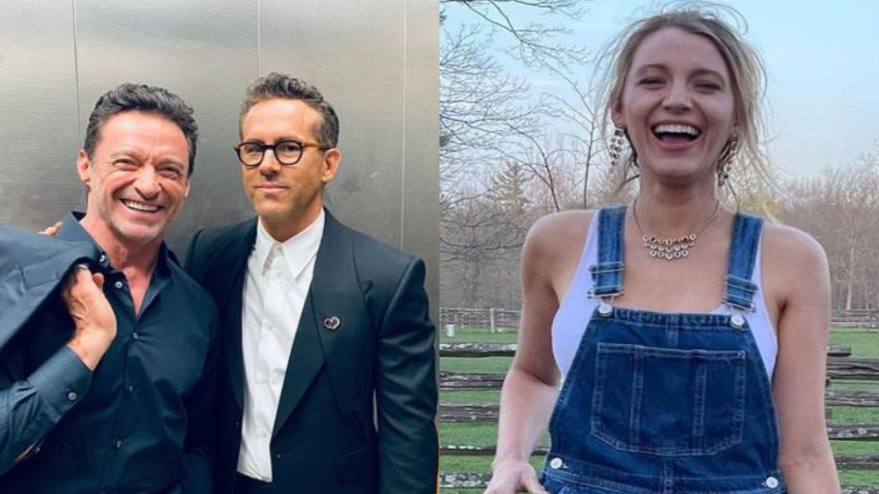 Hugh Jackman, Ryan Reynolds and Blake Lively (CC: Instagram)