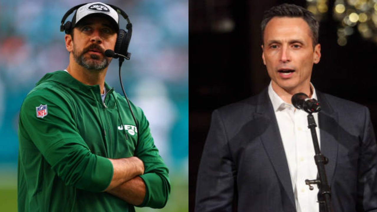 ESPN President Jimmy Pitaro addresses controversies surrounding Pat McAfee's show and Aaron Rodgers' remarks.