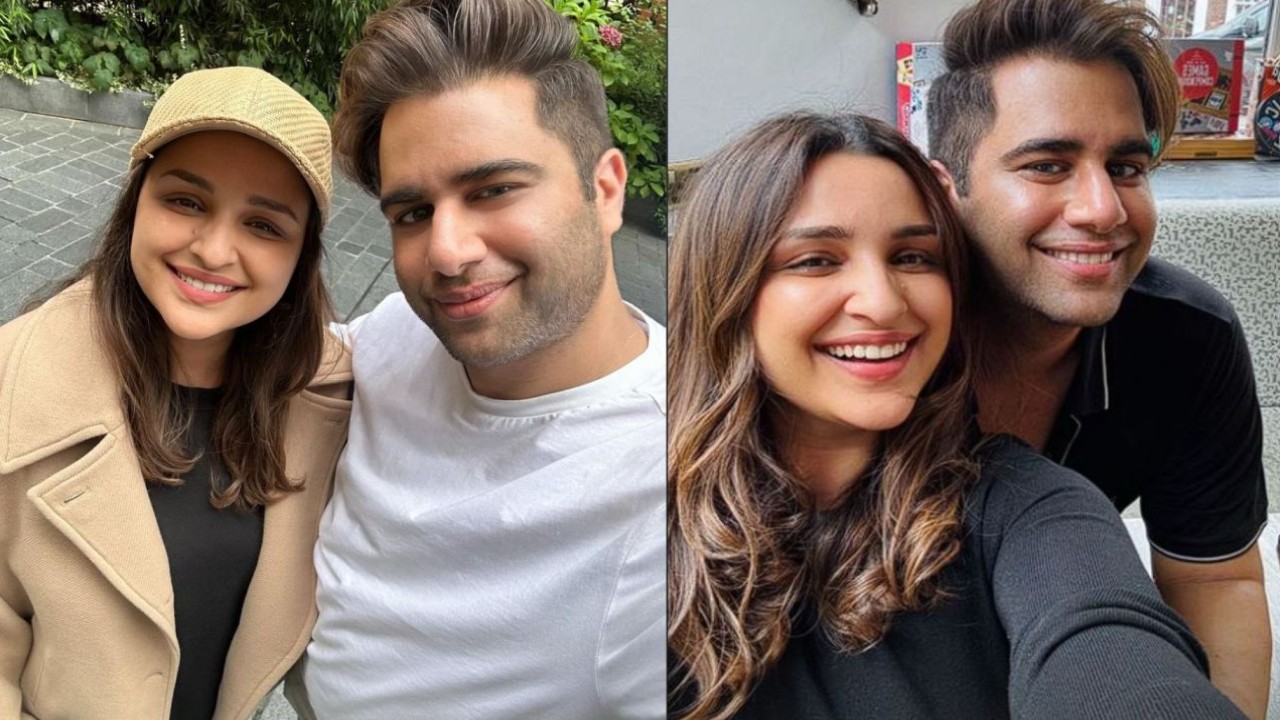 PIC: Bigg Boss 15 fame Rajiv Adatia twins with Parineeti Chopra as they enjoy their ‘Pineapple Pizza day’