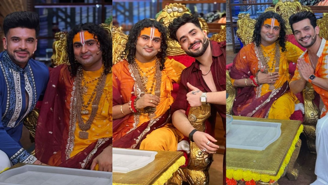 Laughter Chefs: Karan Kundrra, Aly Goni and Arjun Bijlani share PICS revealing divine experience with Aniruddhacharya