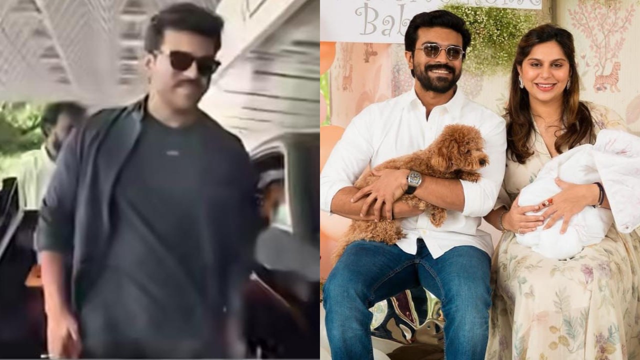 WATCH: Ram Charan jets off to Mumbai with family for Anant-Radhika's wedding