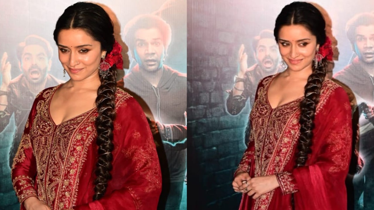 Shraddha Kapoor’s ethnic style diary has a new entry: A stunning red jacket lehenga set worth Rs 1,29,000