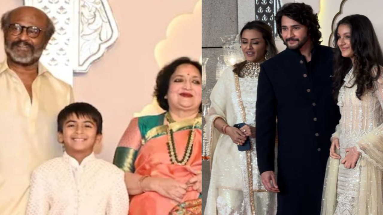 WATCH: Rajinikanth dances to Gallan Goodiyaan; Mahesh Babu arrives with family at Anant Ambani-Radhika Merchant's wedding