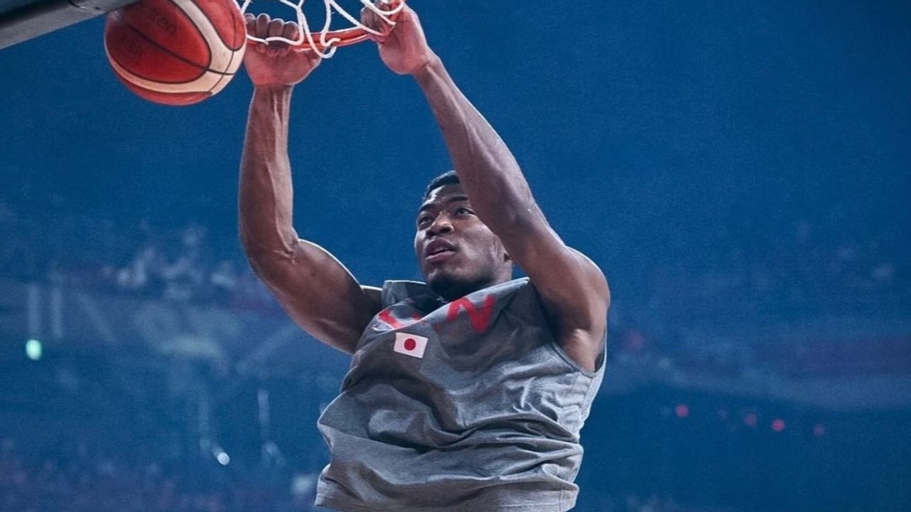 WATCH: Rui Hachimura Posts One-Handed Poster Dunk Over Isaac Bonga During Japan vs Germany at Paris Olympics