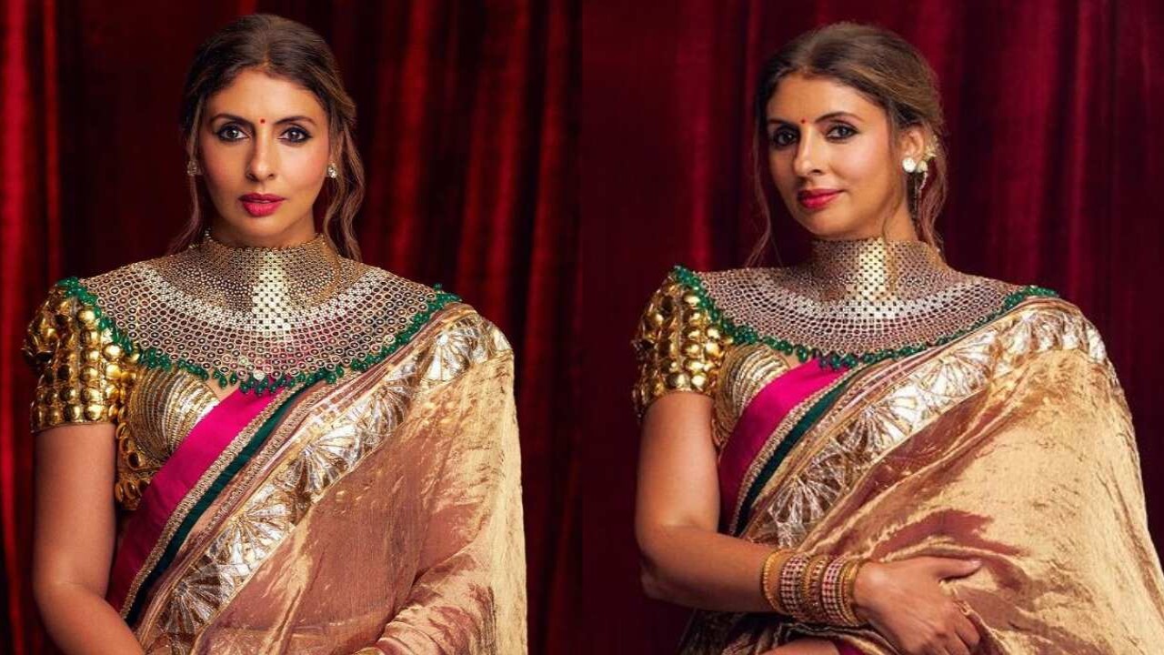 Anant-Radhika Wedding Rewind: Shweta Bachchan's Byzantine blouse and Jadau necklace by ...