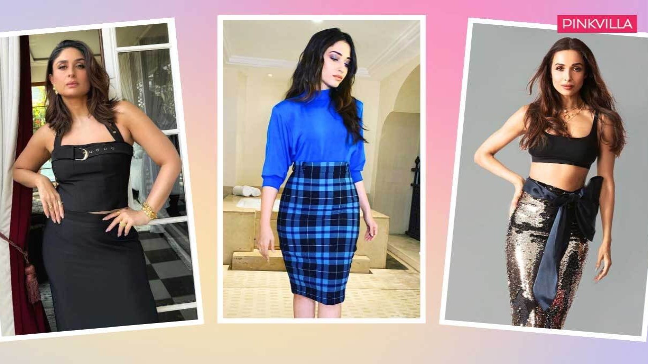 5 ways to style pencil skirt outfits like Bollywood divas in 2024 Ft Kareena Kapoor Tamannaah Bhatia to Malaika Arora PINKVILLA